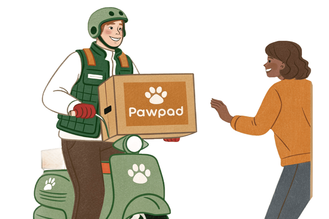 Pawpad team arriving at the door for service or delivery
